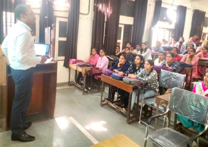 Workshop on intellectual property rights organized in women's college