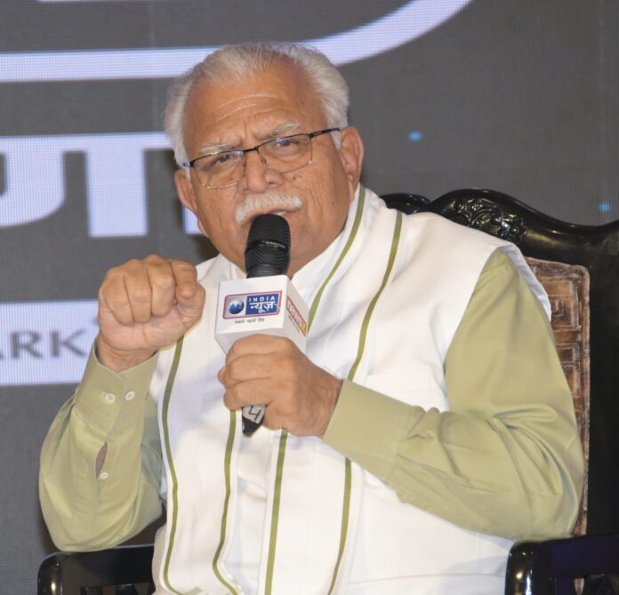 CM Manohar lal on India News Haryana Manch