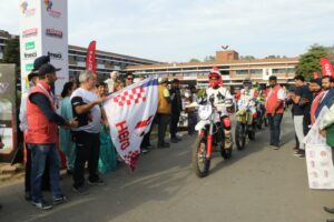 Flagged off the 36th edition of Sjoba Rally