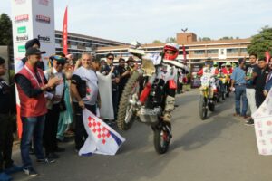 Flagged off the 36th edition of Sjoba Rally