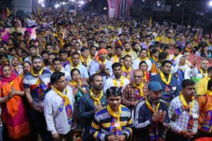 Panipat News/Over 50000 people participated in the Vrindavan Trust Panipat chulkana dham Yatra