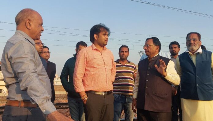 Panipat News/MLA Pramod Vij inspected the underpass of Bishan Swaroop Colony along with the Corporation Commissioner