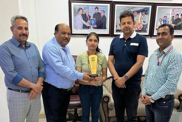 Panipat News/Shruti Jaglan won gold medal in All India Open National