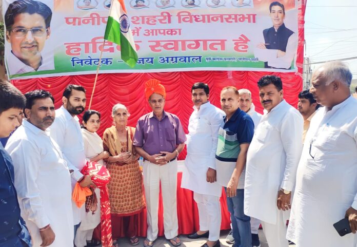 Panipat News/Road show taken out remembering Shaheed-e-Azam Bhagat Singh