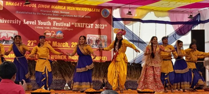  Panipat News/University level youth festival at Government Girls College