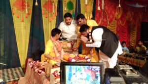MP Kartik Sharma took the blessings of mother in Ambala city's Maa Dukhbhajani temple