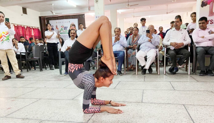 Women's Yoga Competition organized on the occasion of International Women's Day