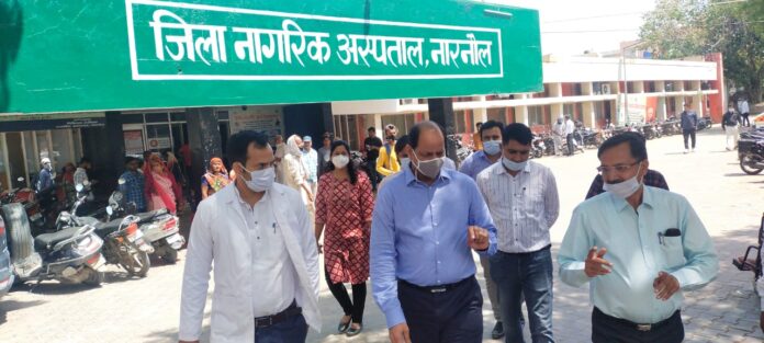 Mock drill exercise was done in Civil Hospital Narnaul