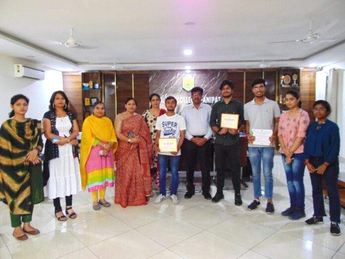 Panipat News/Sumit Sharma first in PPT competition