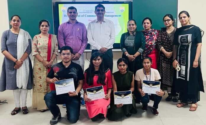 Panipat News/Organization of business plan-anchoring and ad copy making competitions