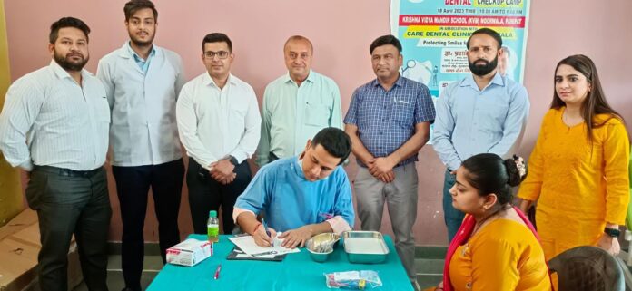 Panipat News/35th Dental Camp organized by Adarsh ​​Ek Vishwas Society