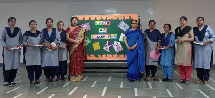 Panipat News/Arya Girls Public School celebrated Labor Day