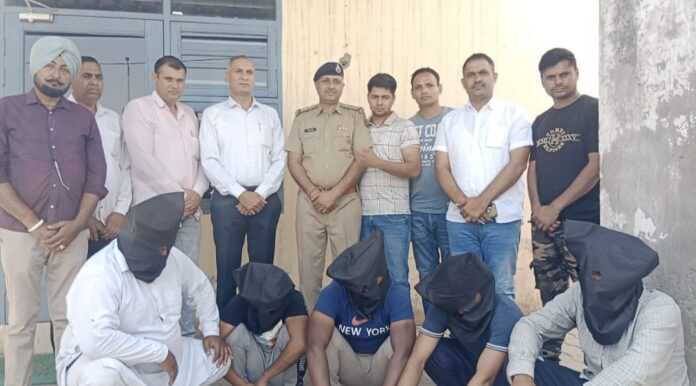 5 आरोपियों को पुलिस ने किया गिरफ्तार करनाल