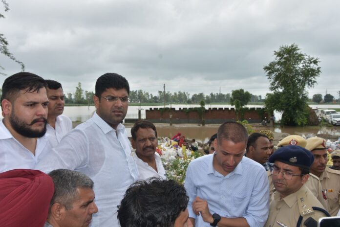 Deputy Chief Minister Dushyant Chaitala in Indri