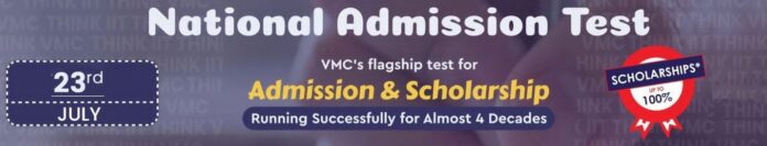 National Admission Test of VMC On July 23