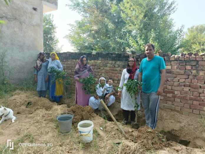 पुण्यतिथि पर पौधारोपण कर पर्यावरण संरक्षण का संदेश देते।