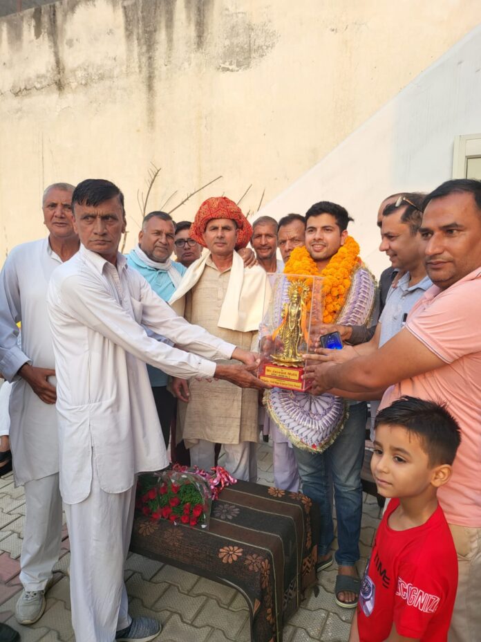 Welcome Ceremony Of Newly Selected HCS Officer Jaswant Malik