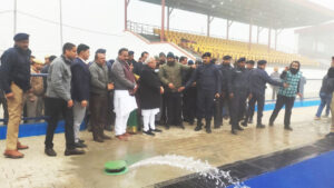 मुख्यमंत्री मनोहर लाल ने अपने करनाल प्रवास के दौरान रविवार को कैलाश गांव में बने राष्ट्रीय स्तर के हॉकी स्टेडियम का निरीक्षण किया