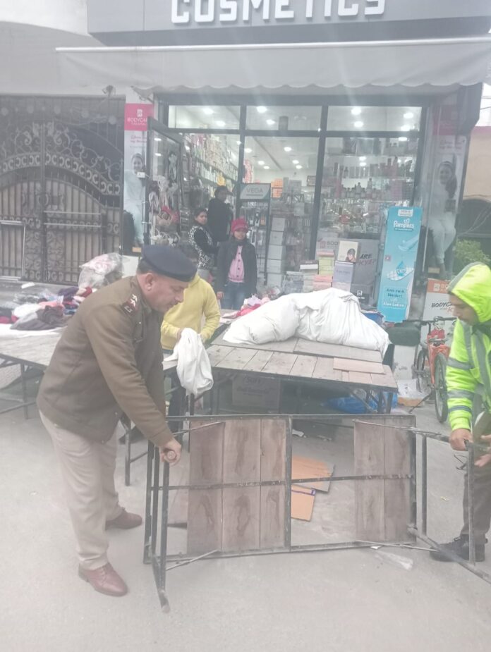 Panipat District Police's campaign against encroachment continues