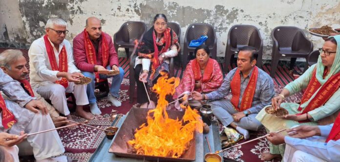 Veda temple shifted to eight marla from Mukhija Colony