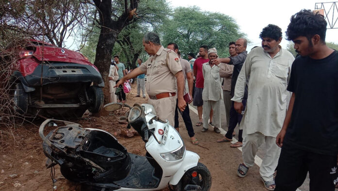Loharu News : सड़क हादसे में युवक की मौत, दो गंभीर रूप से घायल