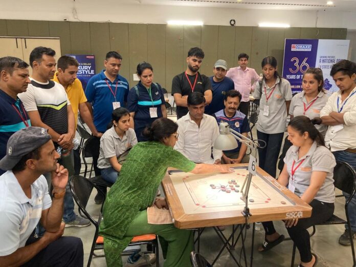 Carrom Competition organized by Haryana Carrom Association