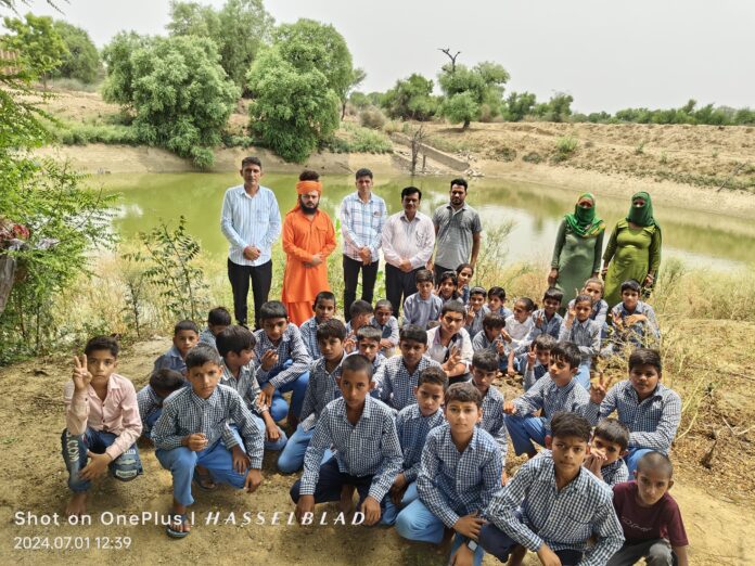 Children visited lake and forest area under summer camp