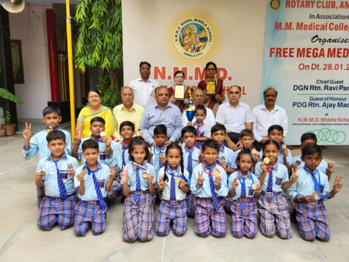 Ambala News : अम्बाला जिला कराटे चैम्पियनशिप में विद्यार्थियों ने झटके पदक