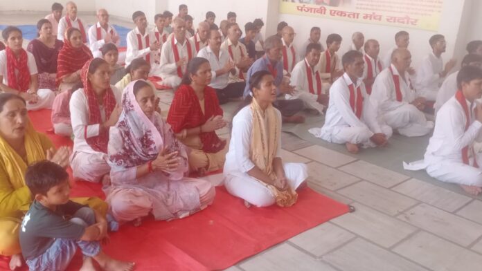 Monthly Mahaarati organized at Punjabi Dharamshala in the city