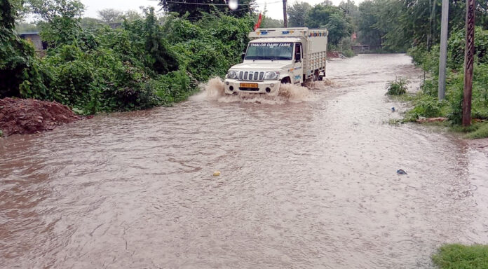 After the rain, the reality of Loharu's drainage system was exposed