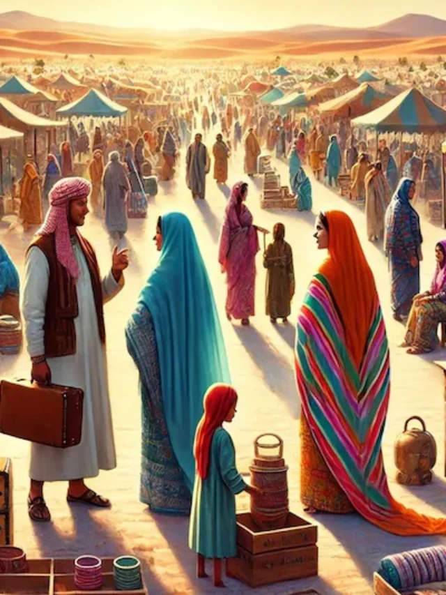 A market for divorced women is held here, people come from far and wide