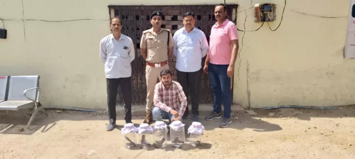 Manhendragarh News : अवैध हथियार उपलब्ध कराने वाला आरोपित पकड़ा, 5 देसी पिस्टल और 9 मैगजीन बरामद
