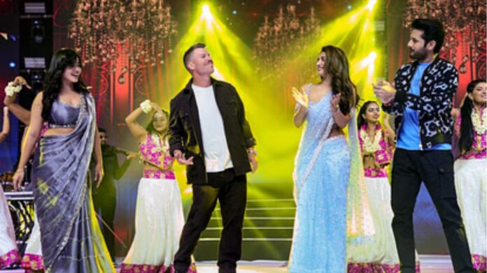 David Warner Dance: रॉबिनहुड इवेंट में श्रीलीला के साथ डेविड वार्नर का डांस वायरल