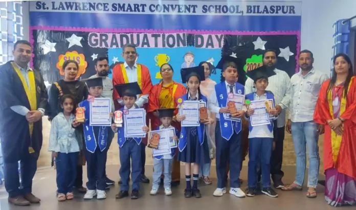 सेंट लारेंस इंटरनेशनल स्कूल में ग्रेजुएशन डे समारोह का भव्य आयोजन