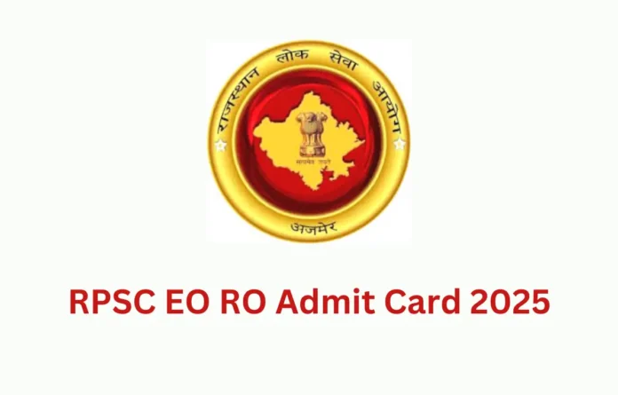 RPSC EORO Admit Card has been released. You can download it like this