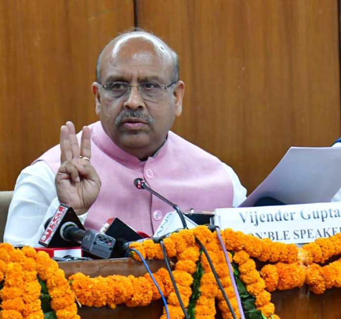 Delhi Budget Session : सदन का समय बर्बाद न करे विपक्ष : विजेंद्र गुप्ता