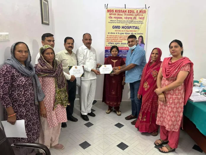 566 people were screened in the camp and 188 health cards were issued
