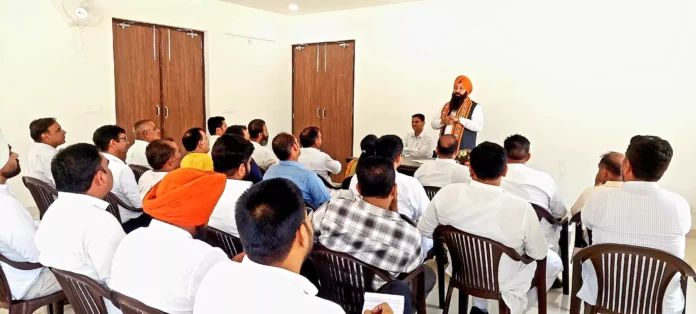 भारतीय जनता पार्टी के स्थापना दिवस कार्यक्रमों की कार्ययोजना को लेकर महत्वपूर्ण बैठक आयोजित
