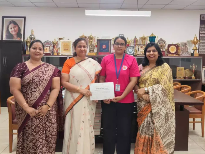 Bhiwani News : वाद-विवाद प्रतियोगिता में आदर्श महिला महाविद्यालय की छात्रा भारती का हुआ चयन