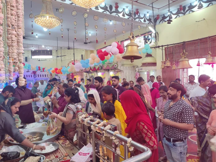 Jind News : जयंती देवी मंदिर में सप्तमी पर मां दुर्गा के दर्शनों को उमड़ी भीड़