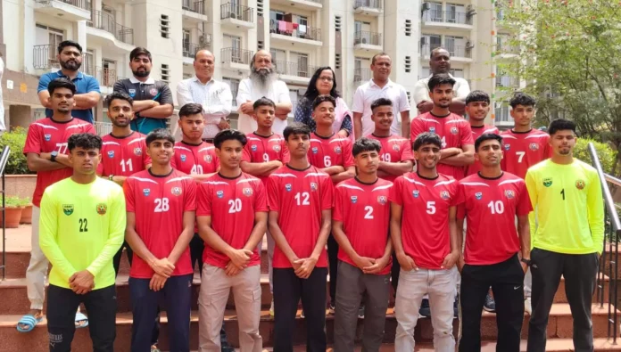 Haryana Under-20 Football Team leaves for Chhattisgarh for National Championship