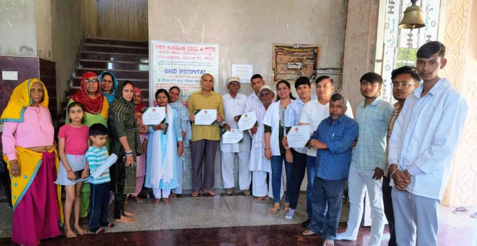 Health of 530 people was checked in the camp, health cards were issued to 235