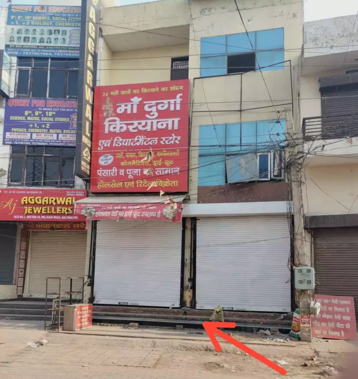 In order to increase the price of shops, some shopkeepers in Baltana Main Market are illegally occupying the shops by extending their shutters
