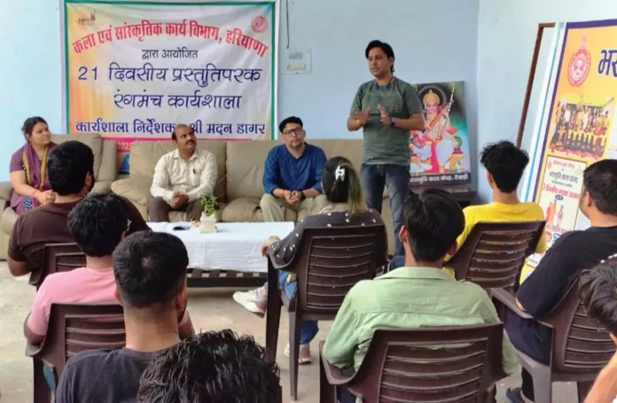 Introduction session of the participants was held on the first day of the 21-day theatre workshop