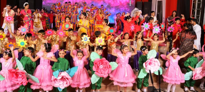 Krishna and Gopal played Holi in Braj today, children of Prodigy School spread the colors of life