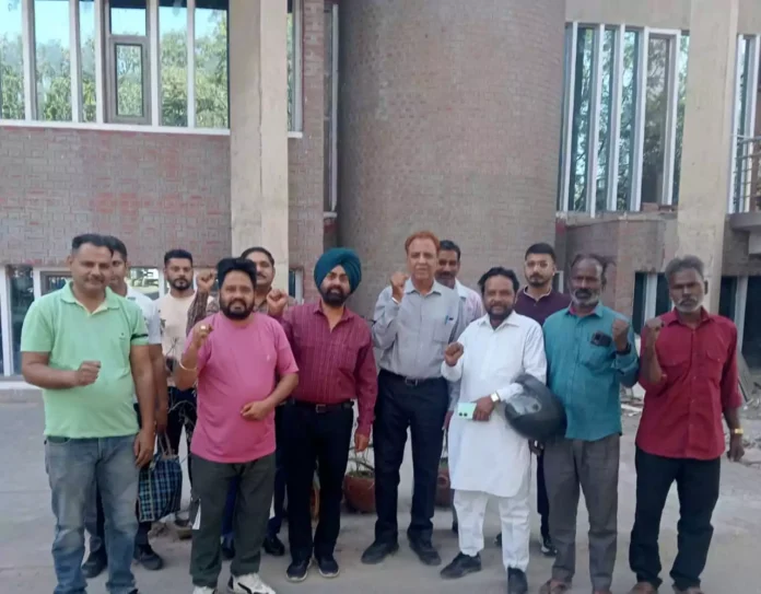 MCC Workers Union demonstration regarding the demands of employees