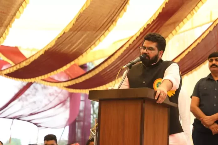 MP Kartikeya Sharma laid the foundation stone of Lord Parshuram Bhawan in Ambala