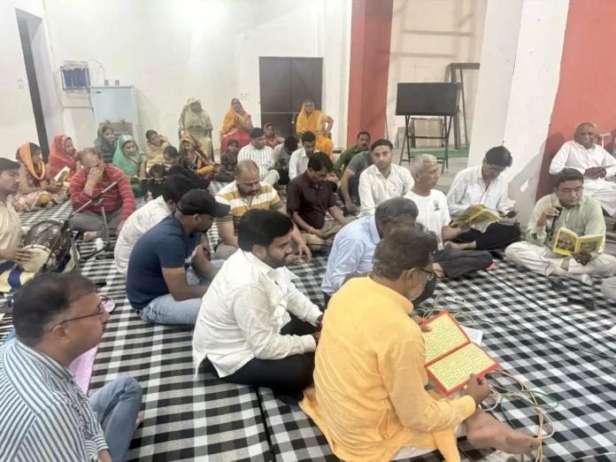 श्री रामलीला परिषद प्रांगण में हुआ संगीतमय सुंदरकांड पाठ का आयोजन
