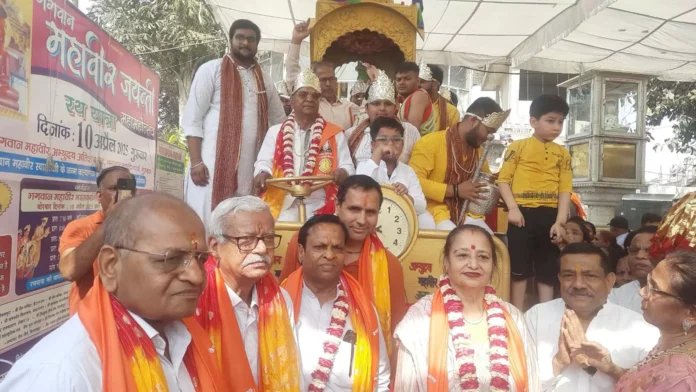 Gurugram News : भगवान महावीर जी की जयंती पर गुरुग्राम हुआ महावीरमय, निकाली शोभा यात्रा
