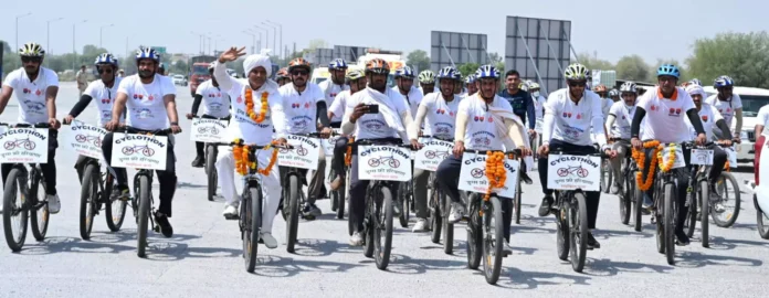 Our common dream- Our Haryana should be drug free- Cyclothon-2.0 reached Rewari with this theme